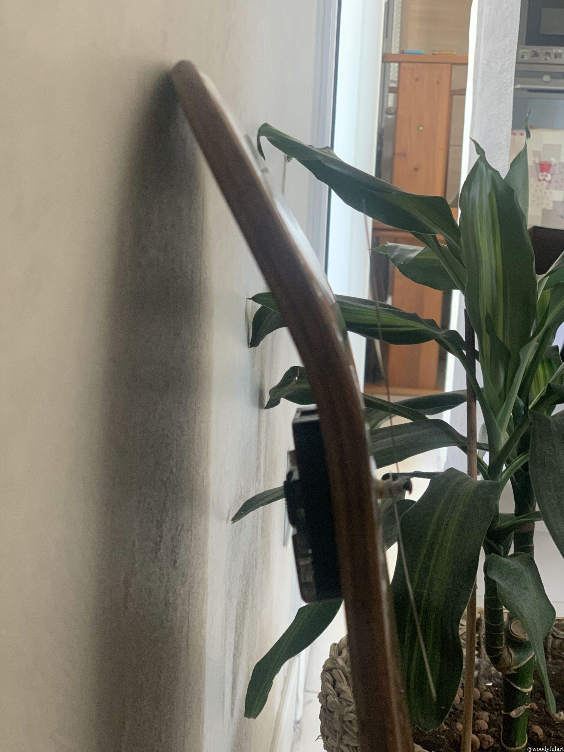 ancienne planche de skateboard enfant recyclée en horloge murale van volkswagen- woodyfulart